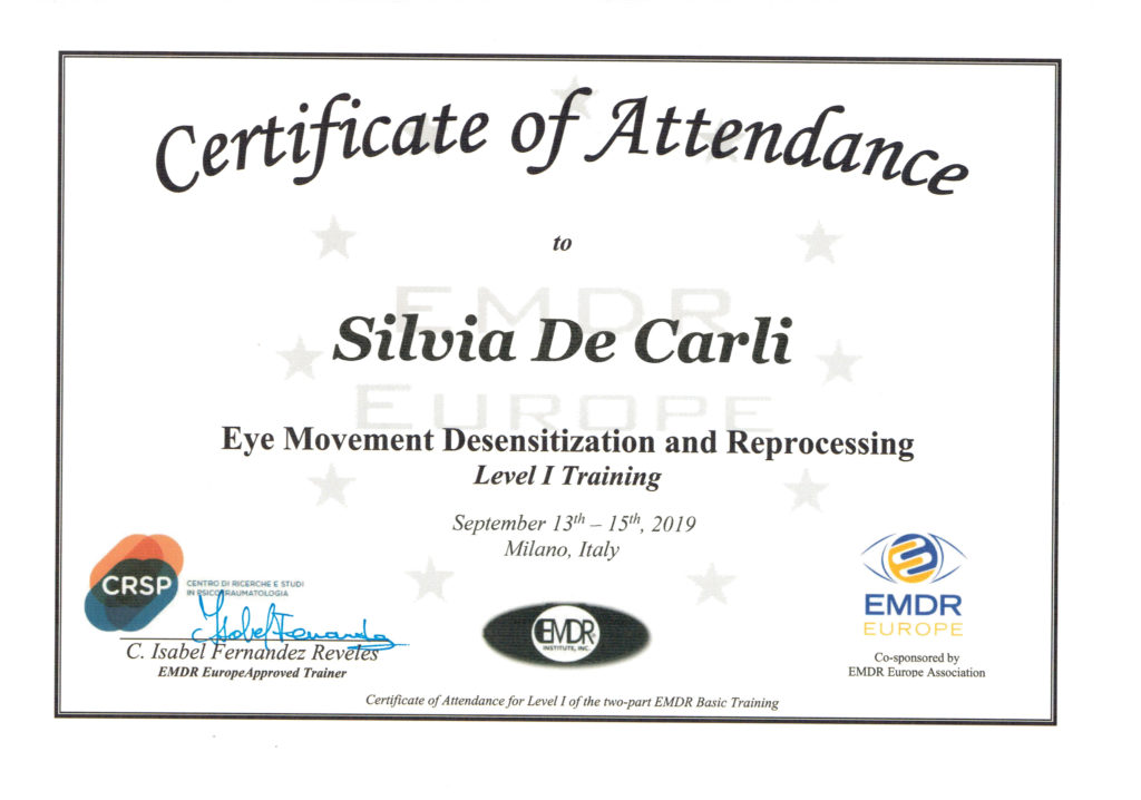 certificato emdr